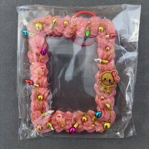 Decorated Acrylic Photocard Holder 3D Display Frame Handmade Decoden Xmas Frame